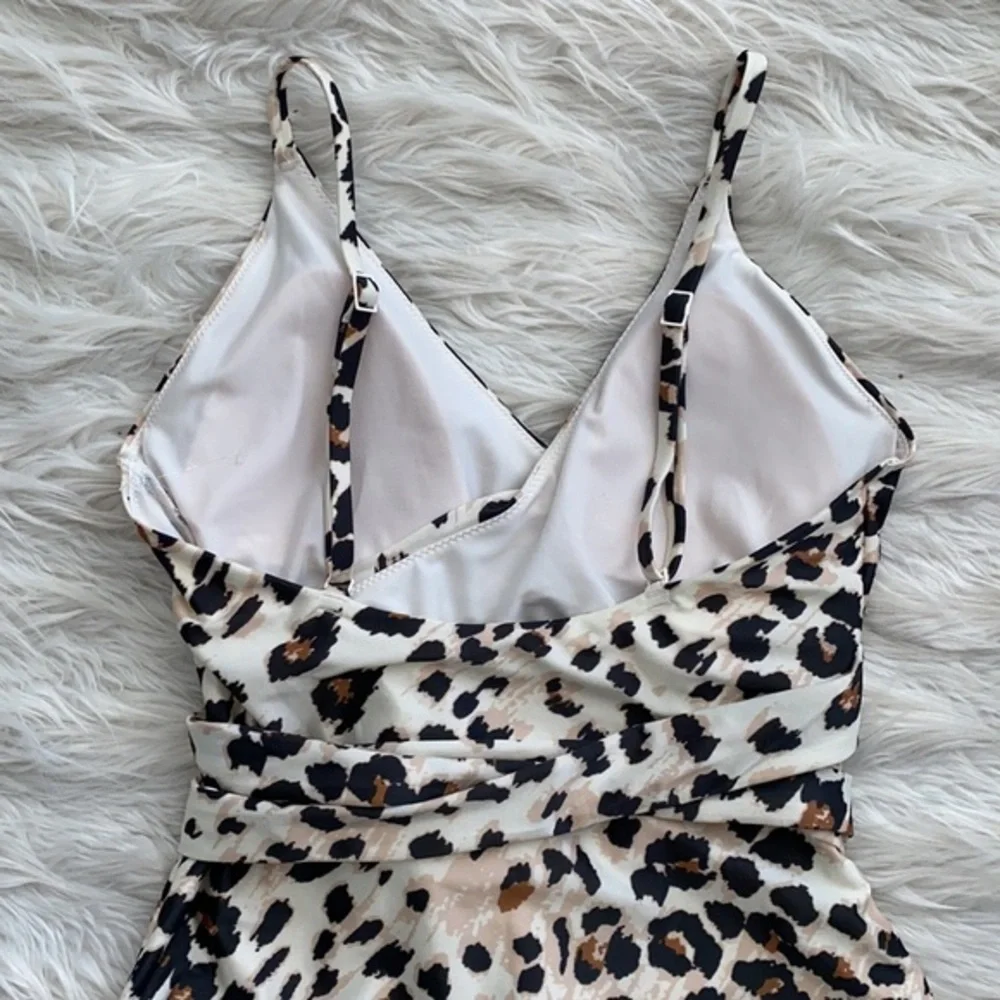 Aerie | Leopard Wrap One Piece Swimsuit‎